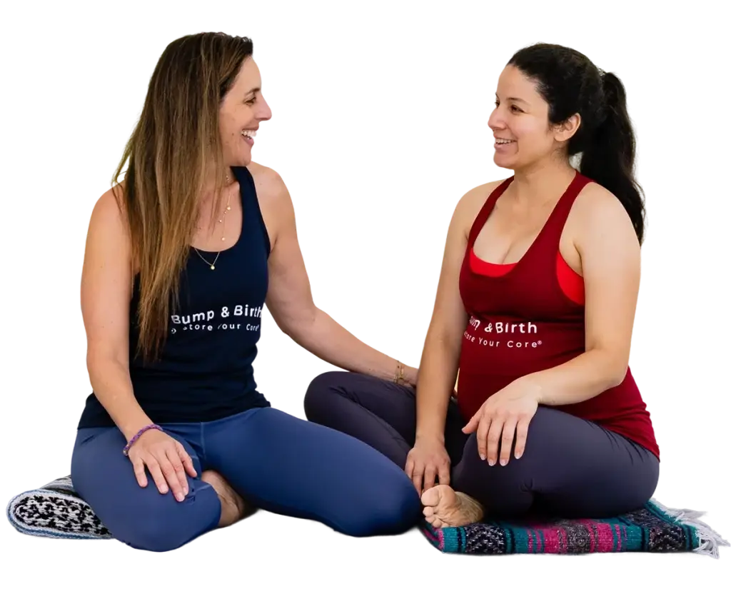 Lauren Ohayon guiding a client through a pelvic floor exercise