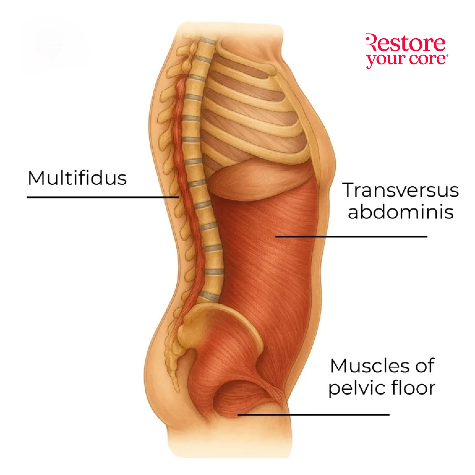 The core anatomy - side view RYC®